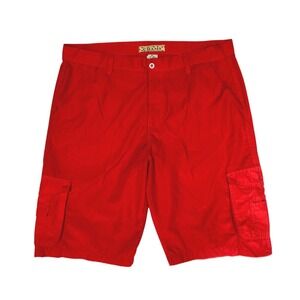 Chams Hip Hop Cargo Parachute Canvas‎ Streetwear Long Shorts Men 42 42x13 Vtg